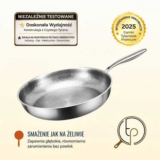 Patelnia z czystego tytanu