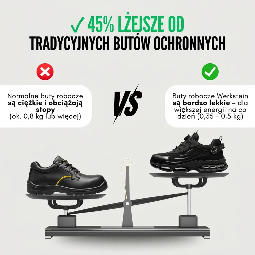 Lekkie buty bezpieczeństwa