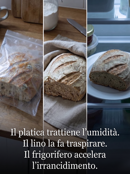 Sacchetti in cotone cerato per il pane